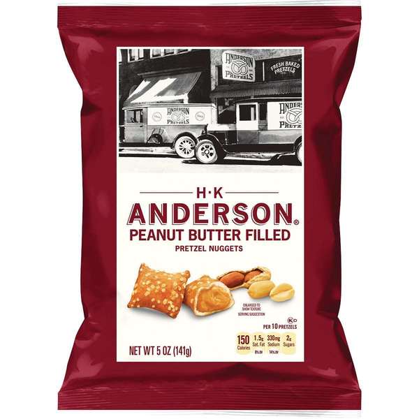 H.K. Anderson HK Anderson Peanut Butter Filled Pretzel Nuggets 5 oz., PK12 7027100394